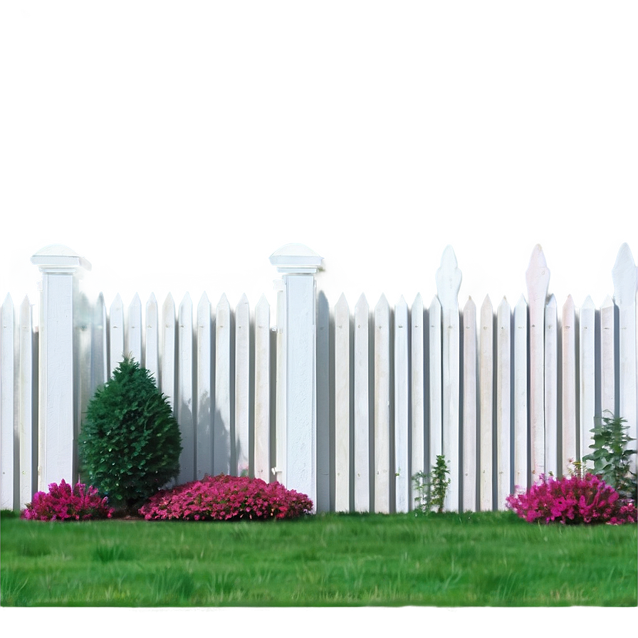 Modern White Picket Fence Png 06272024 PNG Image