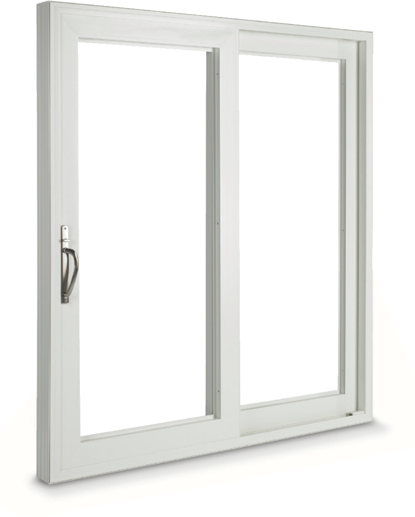 Modern White Sliding Window PNG Image