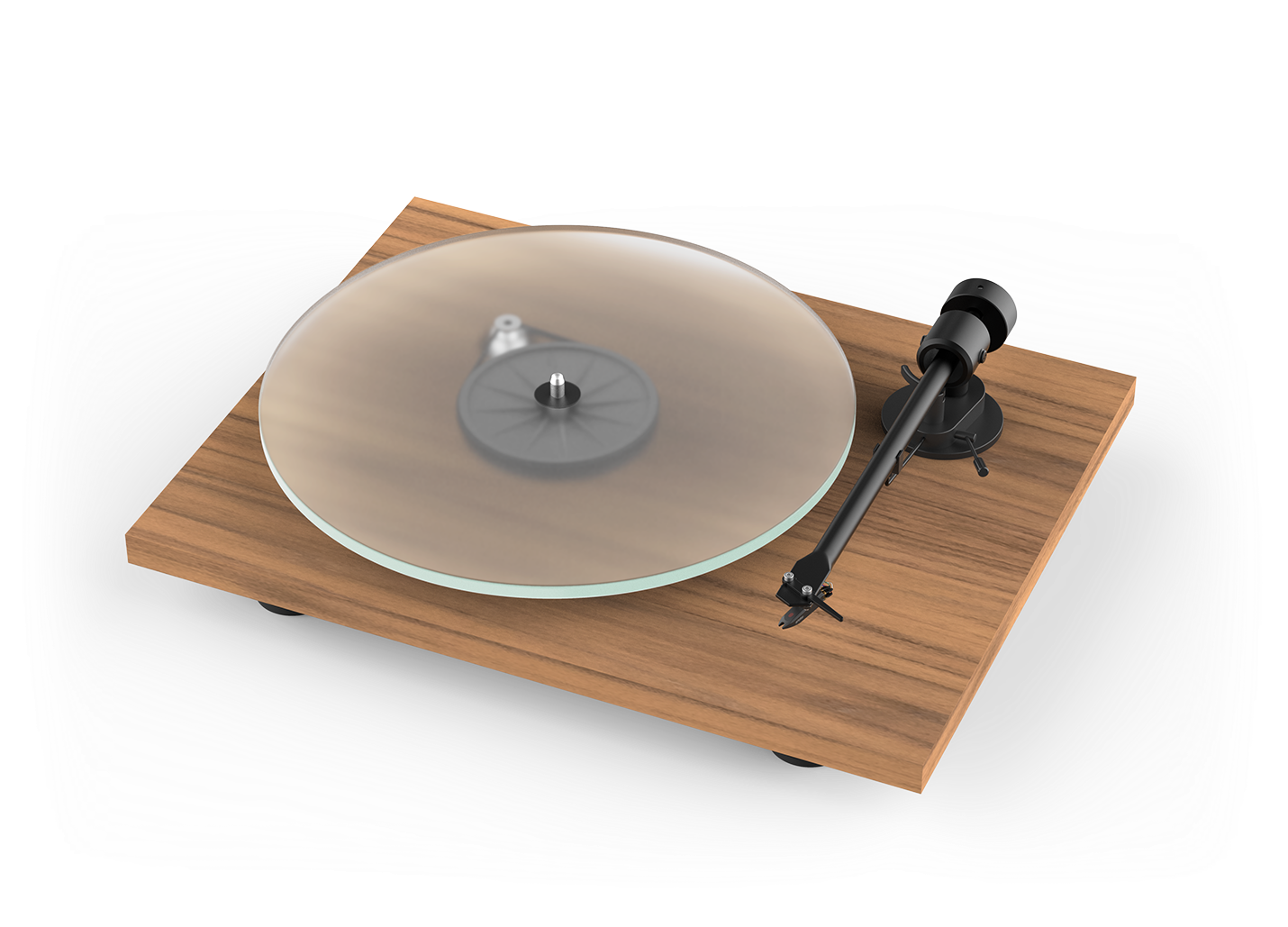 Modern Wooden Turntable Design PNG Image