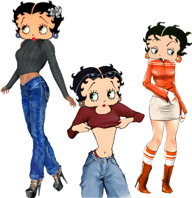 Modernized Classic Cartoon Trio PNG Image