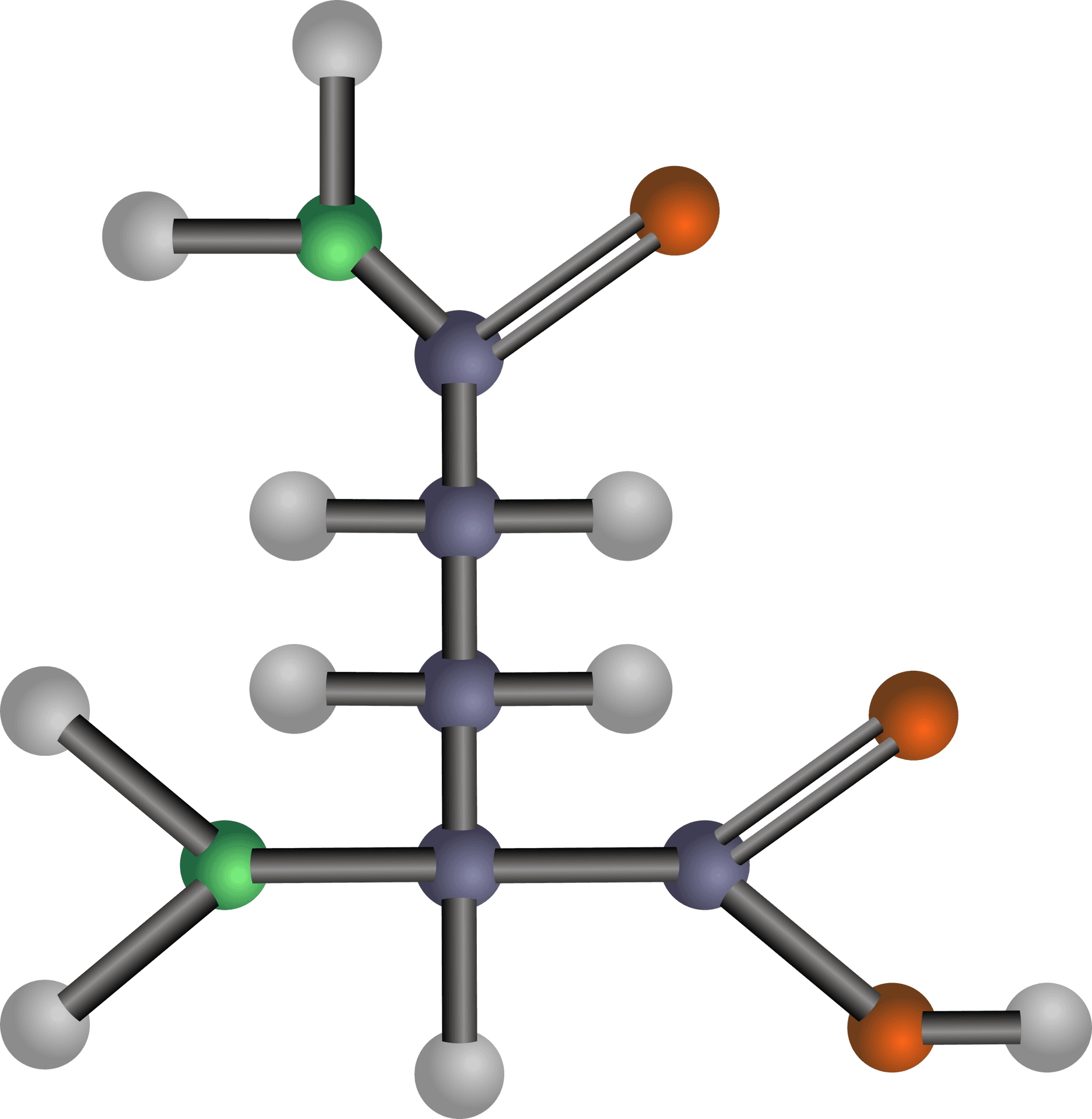 Molecular_ Structure_of_ Aspartic_ Acid PNG Image