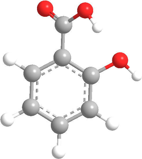 Molecular Structureof Benzoic Acid PNG Image