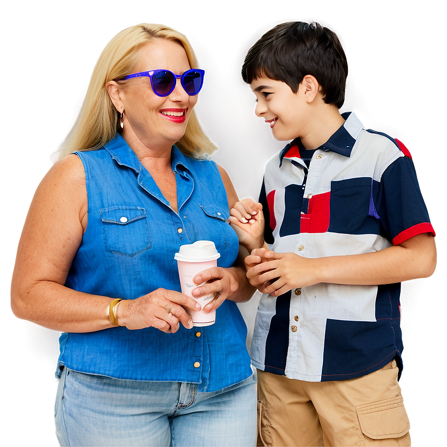 Mom And Teen Talking Png Owp PNG Image