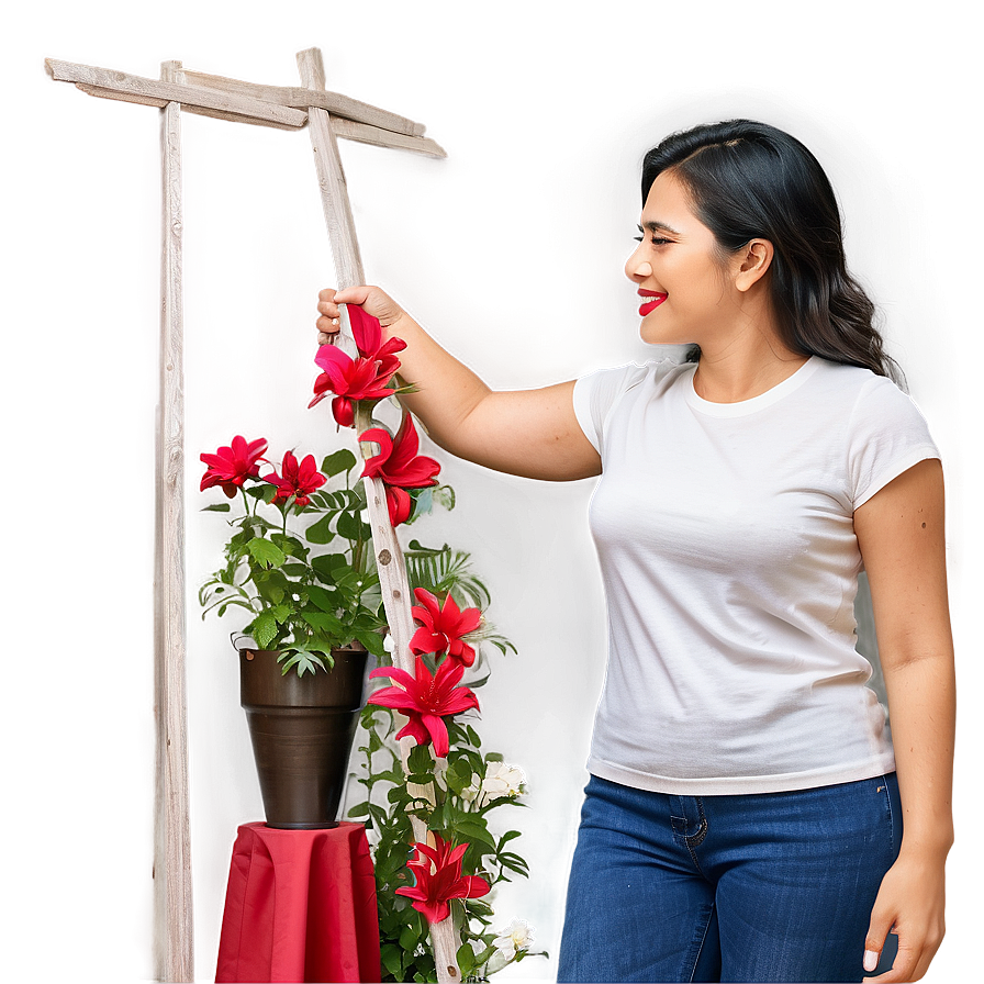 Mom Decorating Home Png Gjw PNG Image