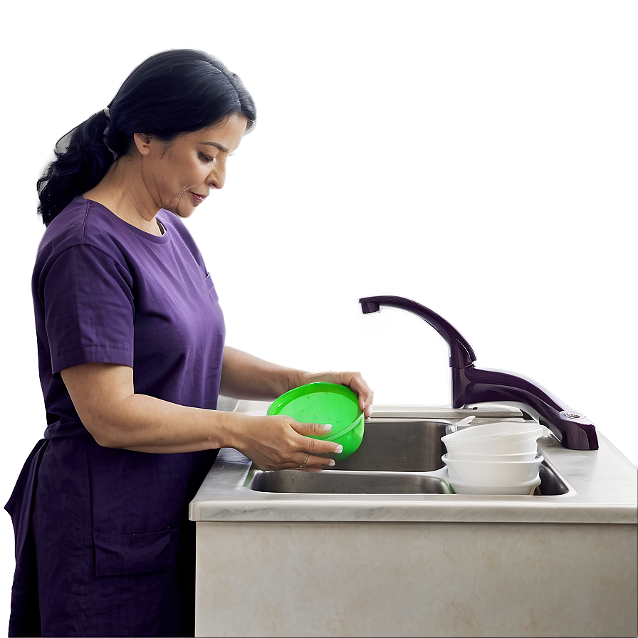 Mom Washing Dishes Png Lfh PNG Image