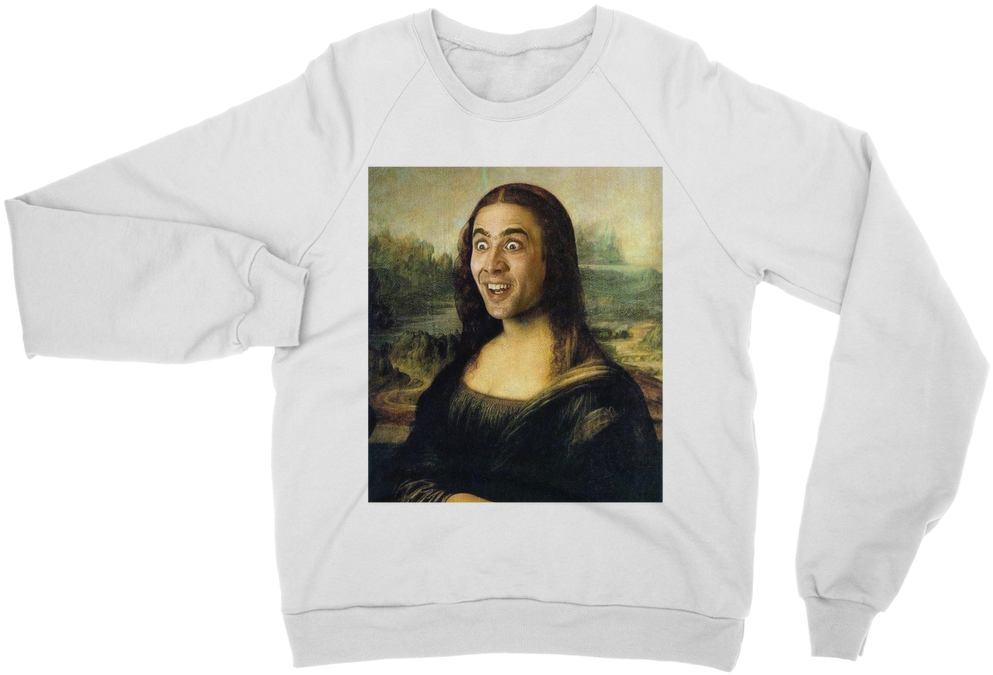 Mona Lisa Parody Sweatshirt PNG Image