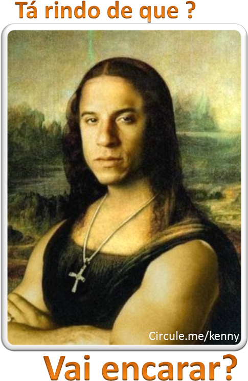 Mona Lisa Parodywith Modern Man PNG Image