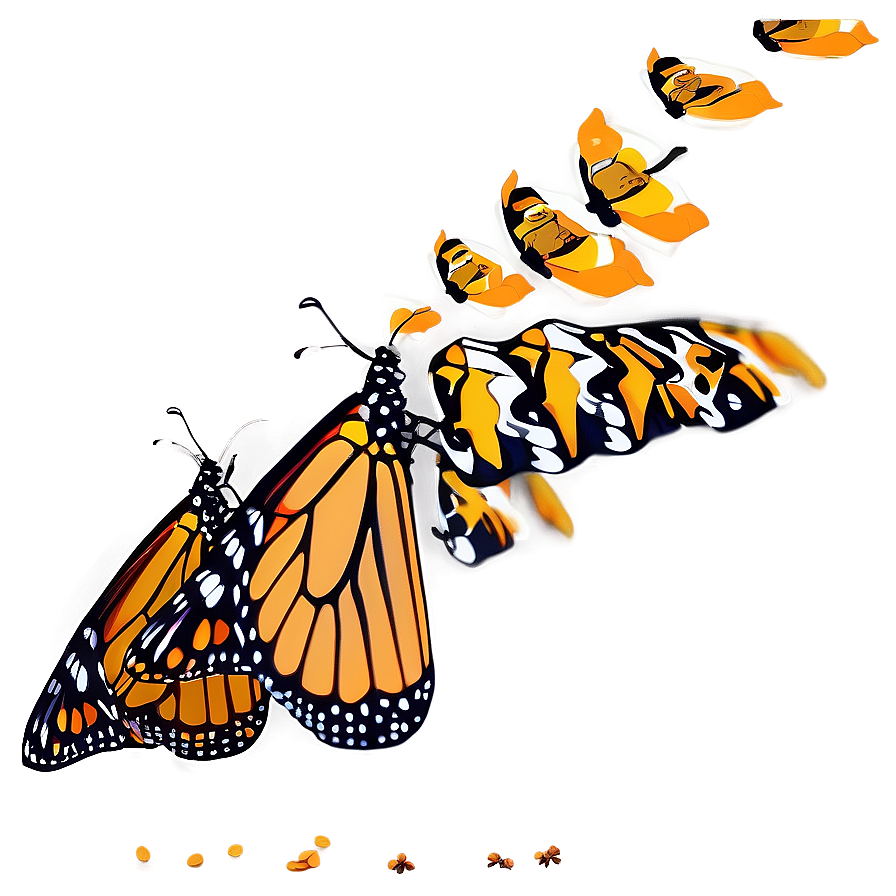 Monarch Butterflies In Nature Png 06252024 PNG Image