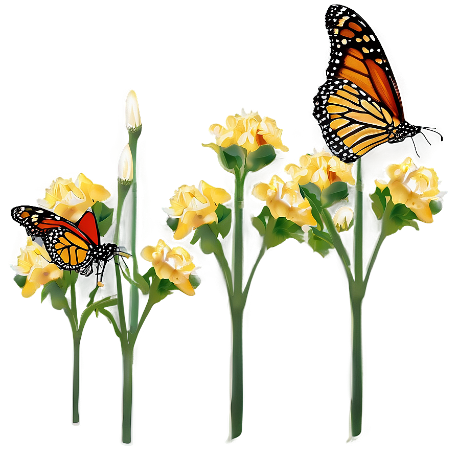 Monarch Butterfly Habitat Png Btc24 PNG Image