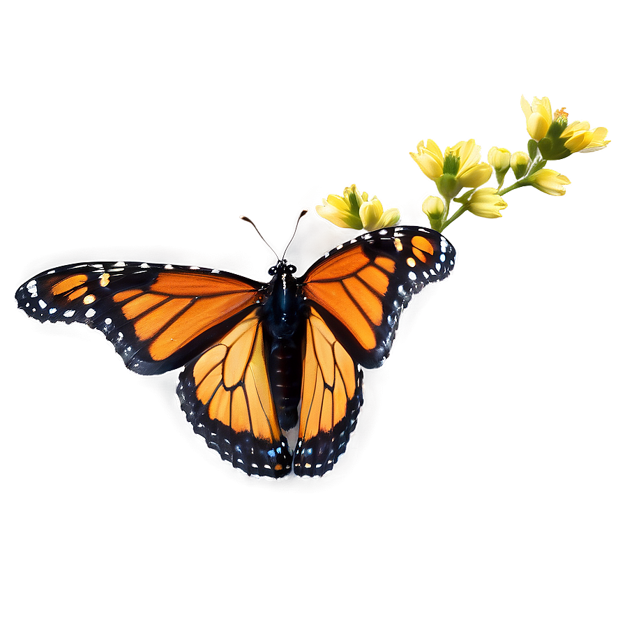 Monarch Butterfly In Flight Png 8 PNG Image