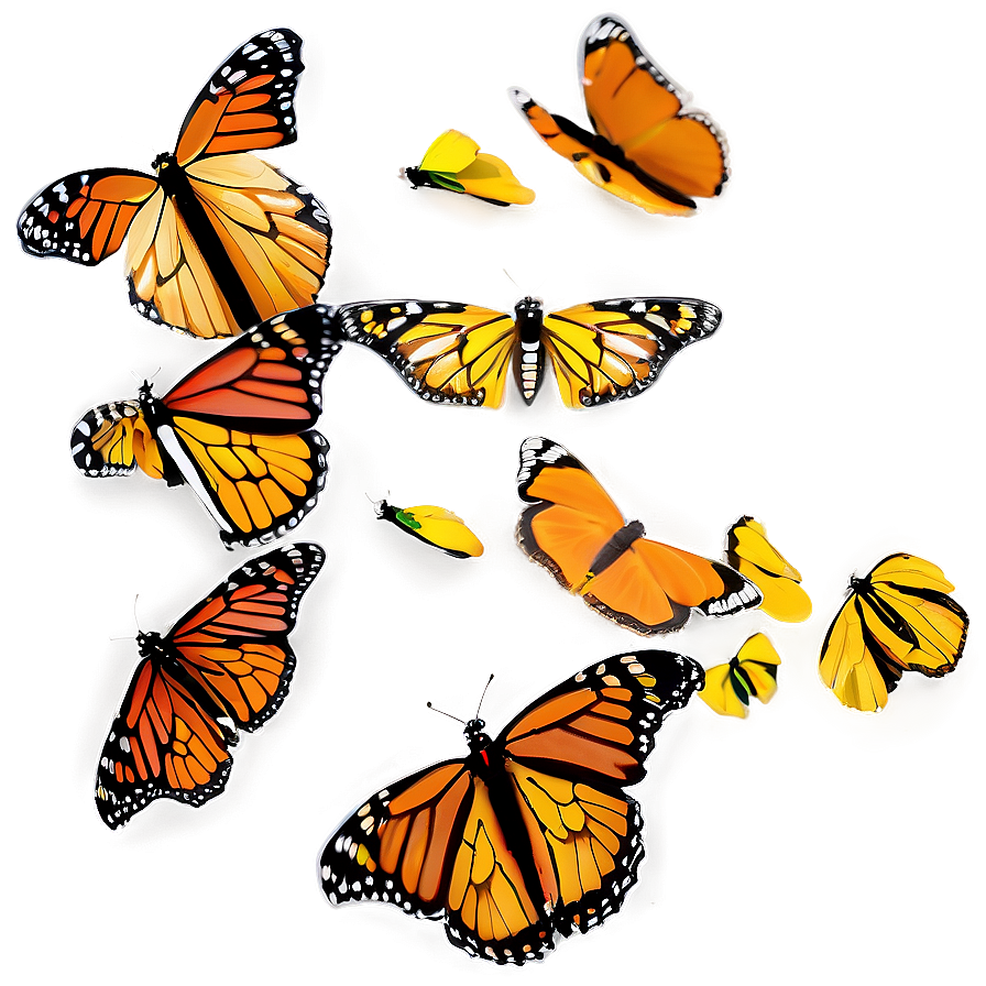 Monarch Butterfly Migration Png Ysn70 PNG Image