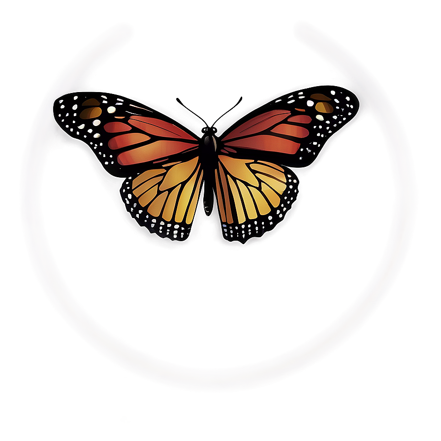 Monarch Butterfly Pattern Png Gbg83 PNG Image