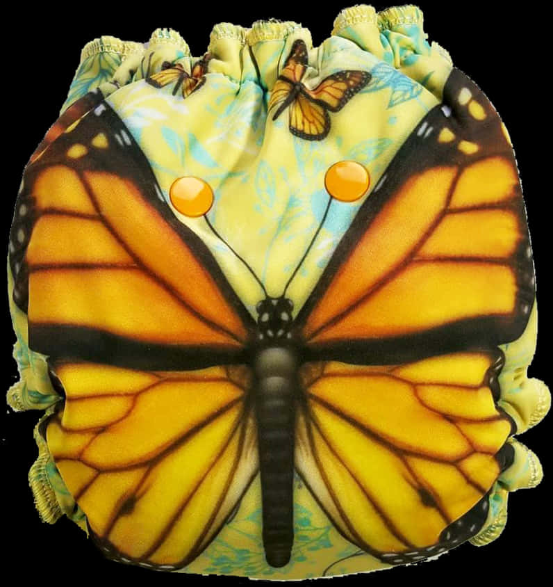 Monarch Butterfly Print Shower Cap PNG Image