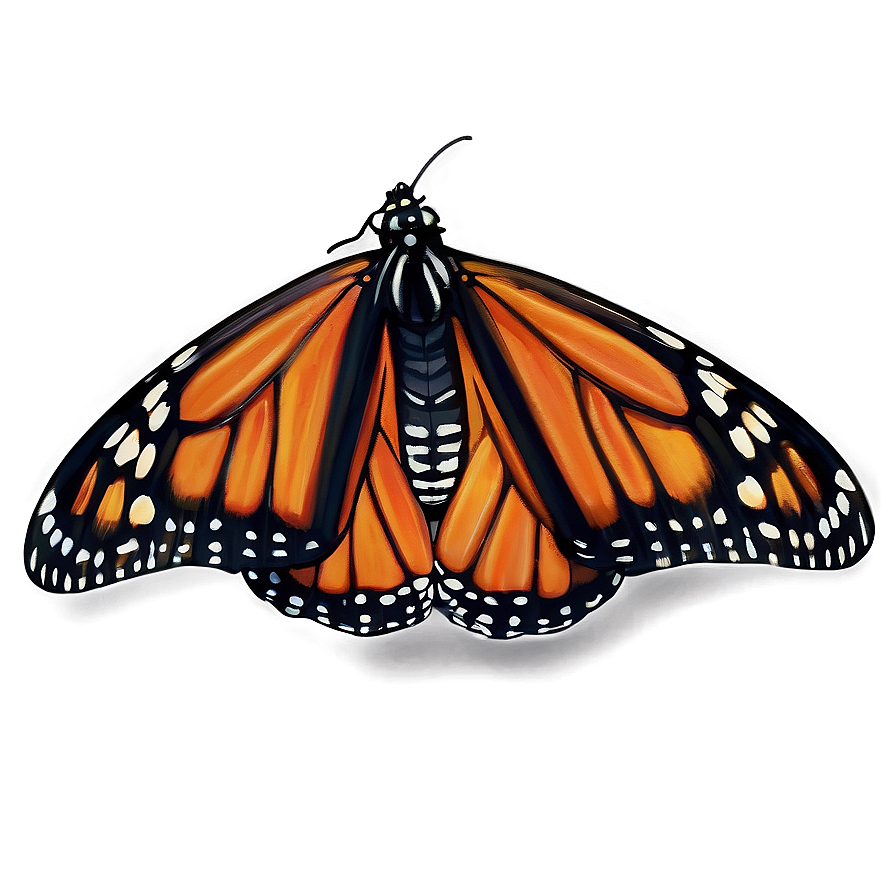 Monarch Butterfly Wing Png Sbm PNG Image