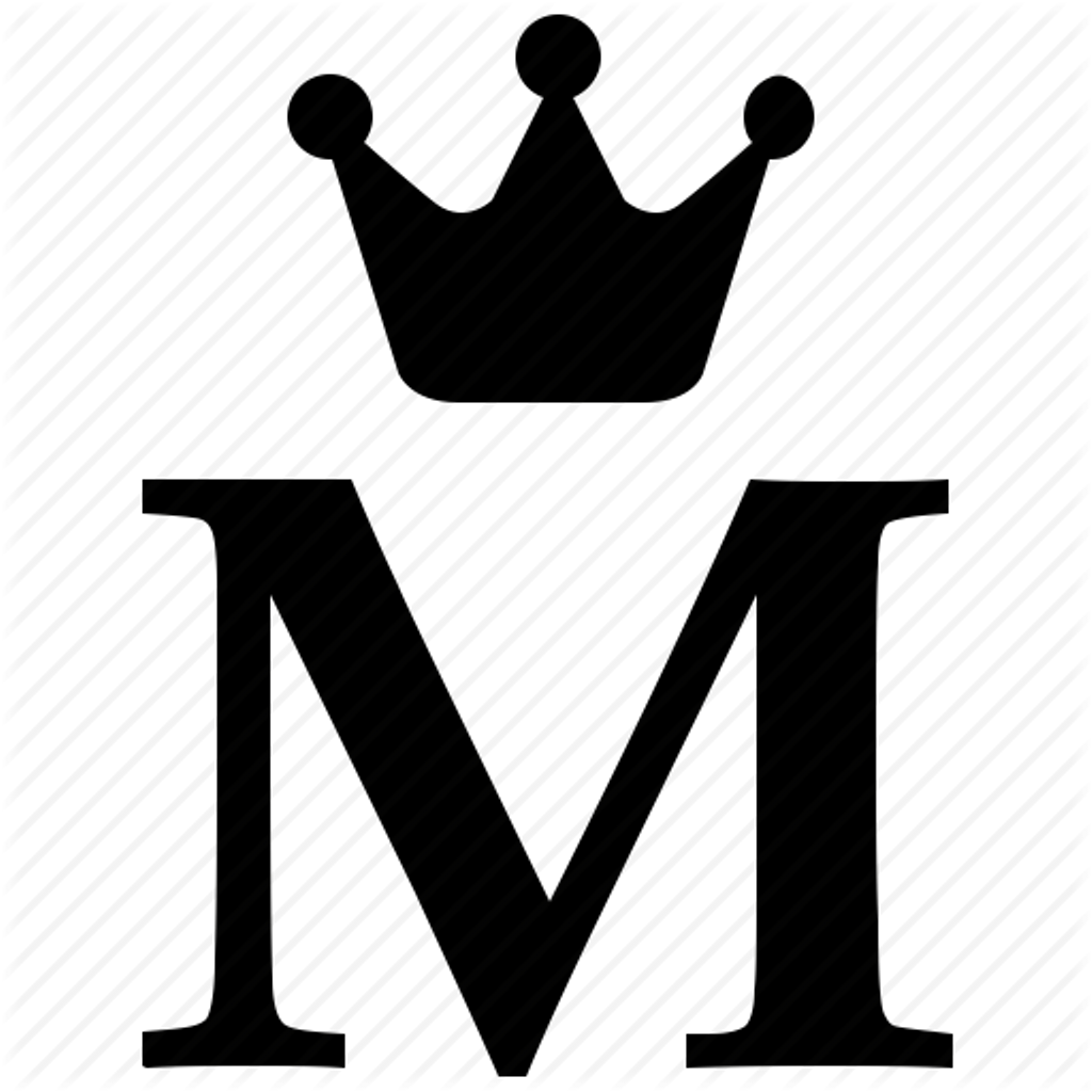 Monarch Letter M Icon PNG Image