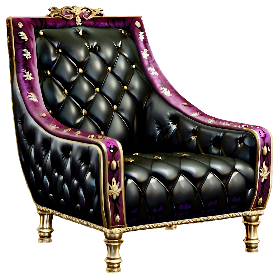 Monarch's Luxury Chair Png Liy PNG Image