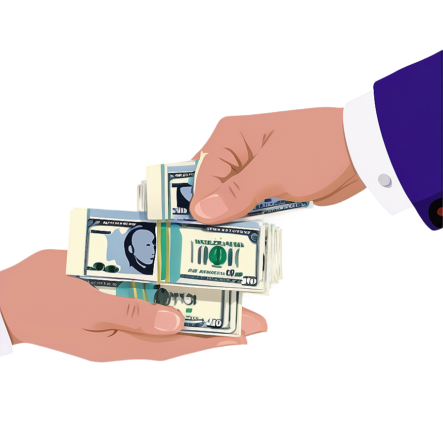 Money In Hand Vector Png Yih PNG Image