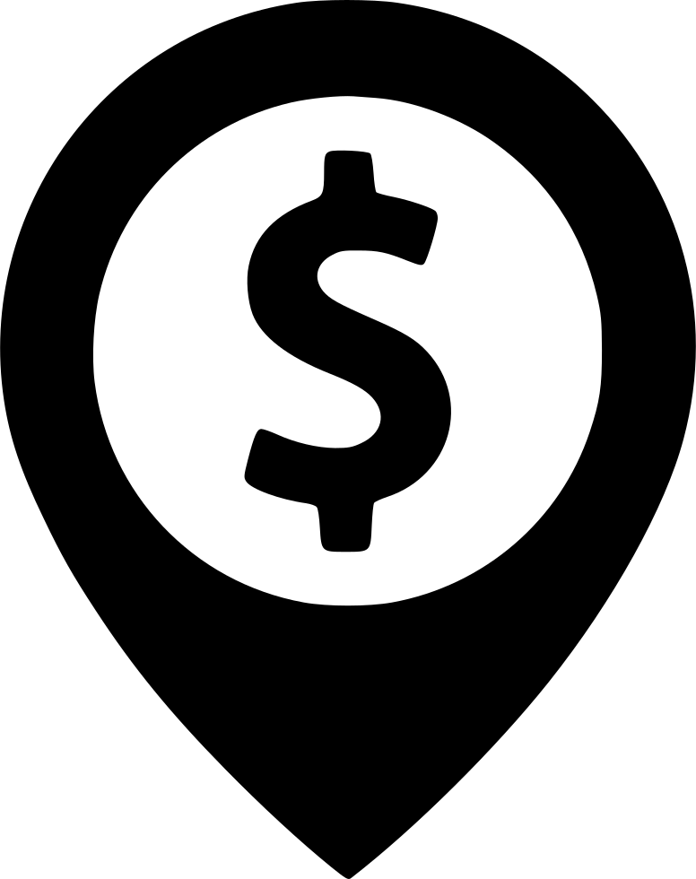 Money Location Icon PNG Image