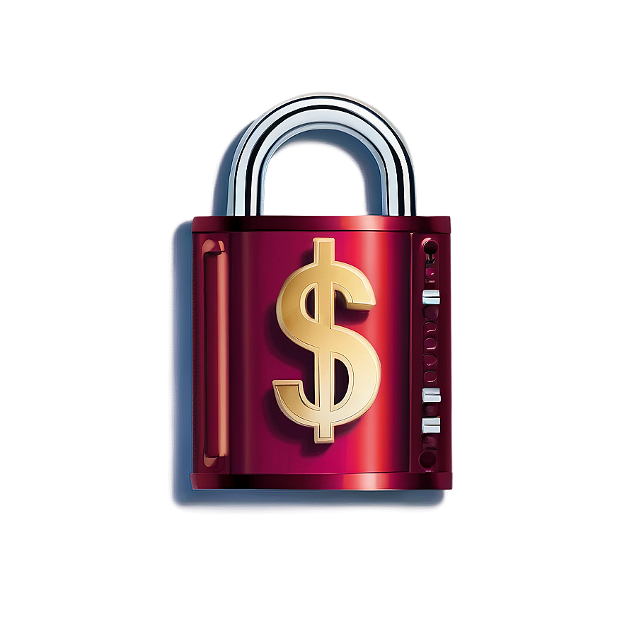 Money Sign In Lock Png 11 PNG Image