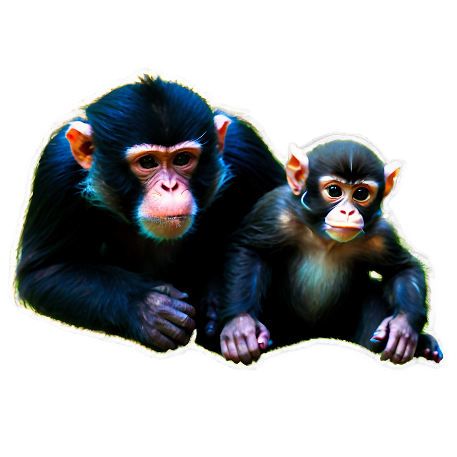 Monkey And Baby Png Yud11 PNG Image