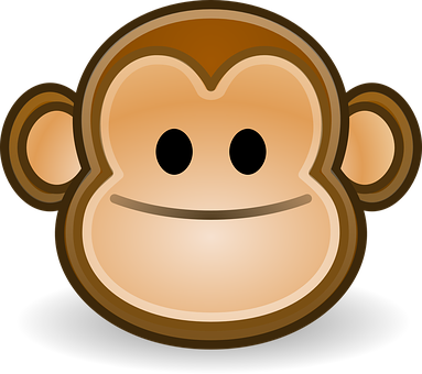 Monkey_ Emoji_ Graphic PNG Image