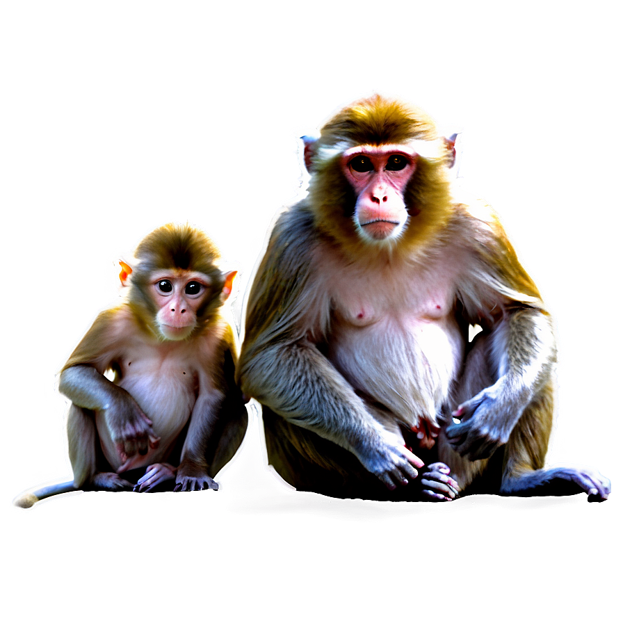 Monkey Family Png 05042024 PNG Image