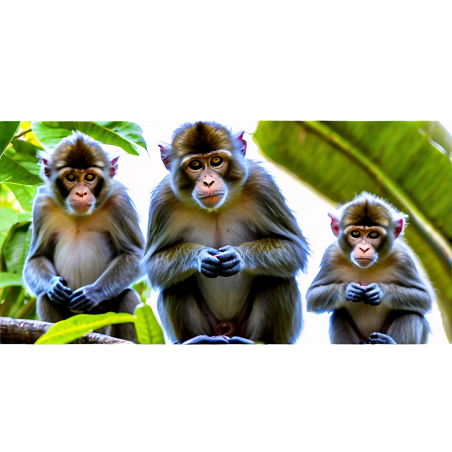 Monkey Family Png Wob PNG Image