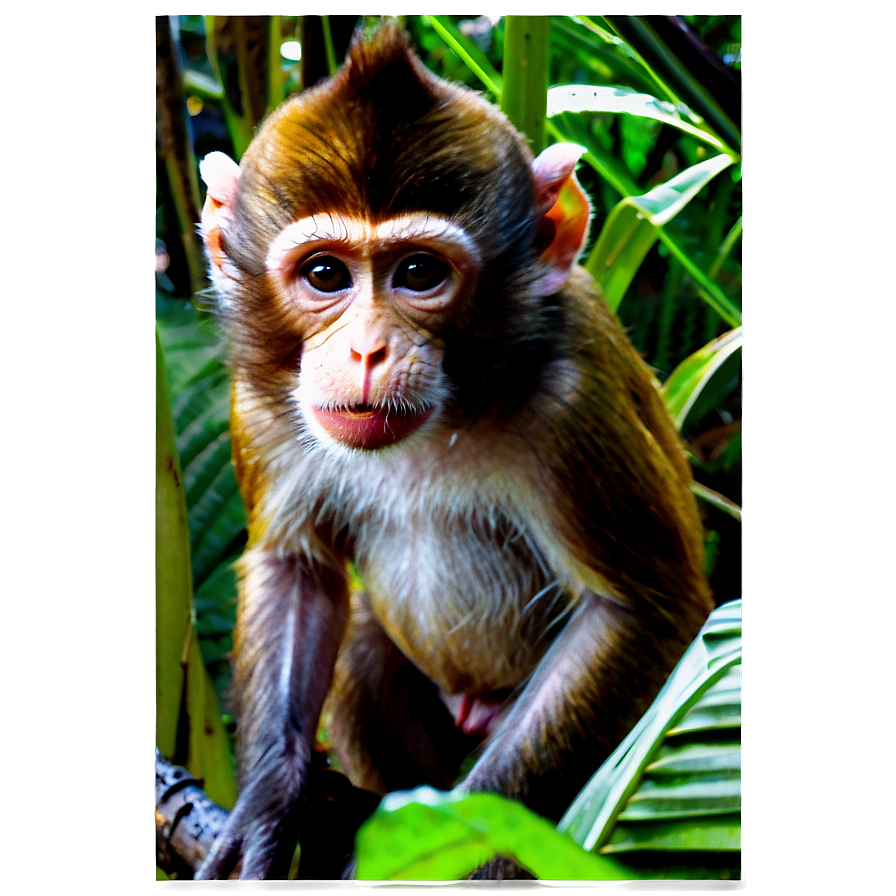 Monkey In Jungle Png Mbb26 PNG Image