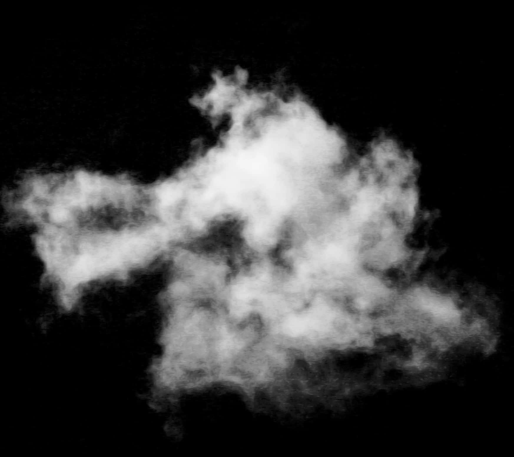 Monochrome_ Cloud_ Formation PNG Image