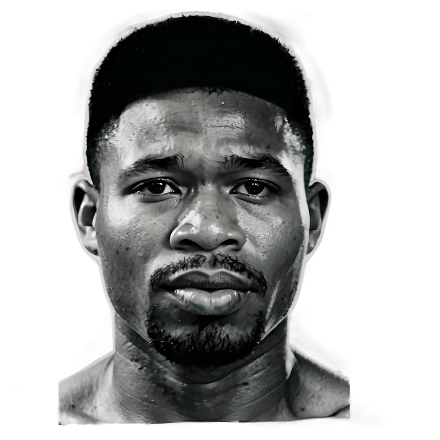 Monochrome_ Portrait_of_a_ Man PNG Image