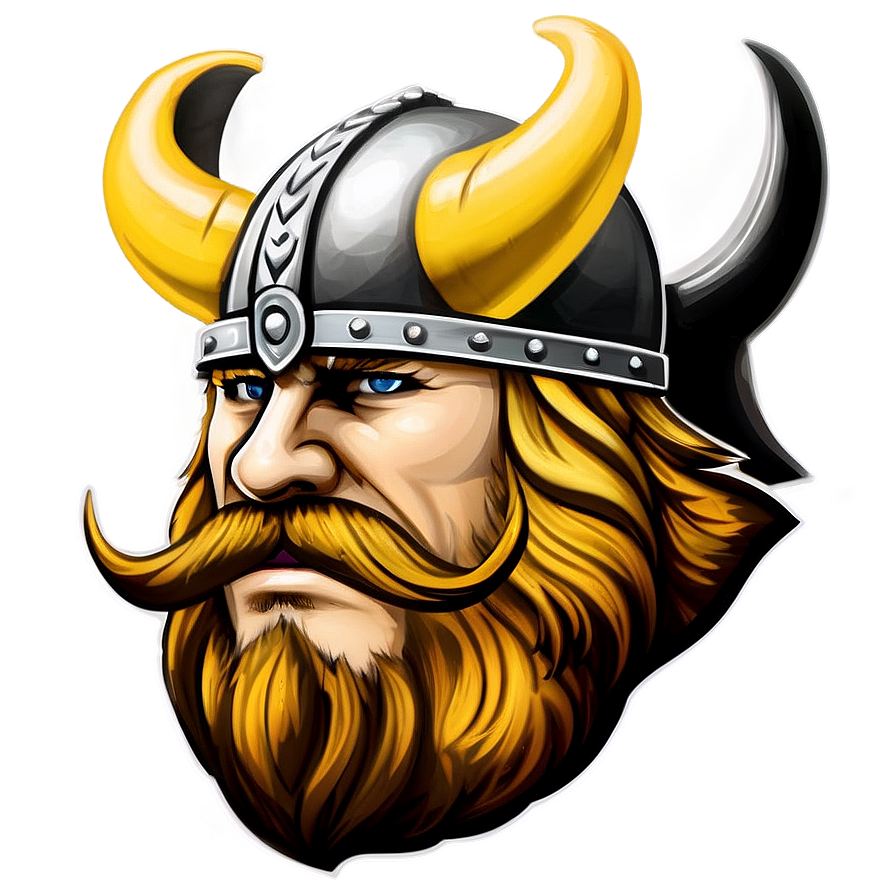 Monochrome Vikings Logo Png Bgt PNG Image