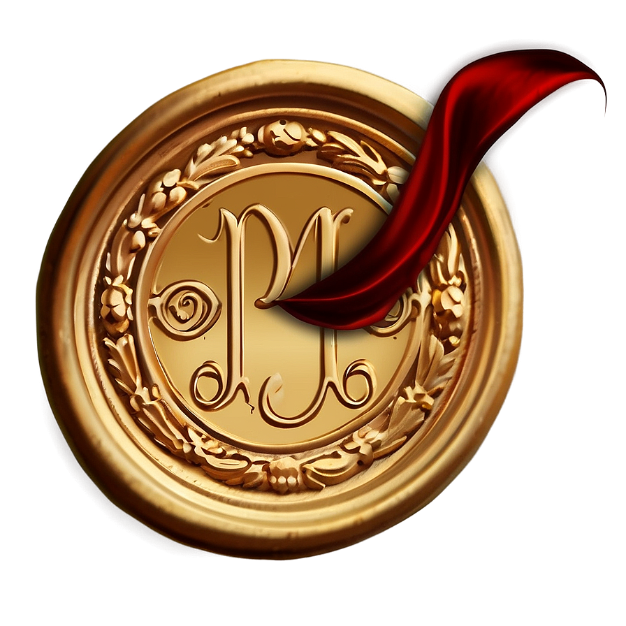 Monogram Wax Seal Png 60 PNG Image