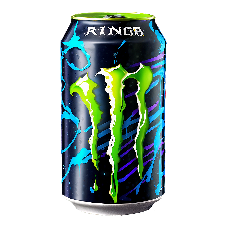 Monster Energy Drink Graffiti Style Png Ais PNG Image