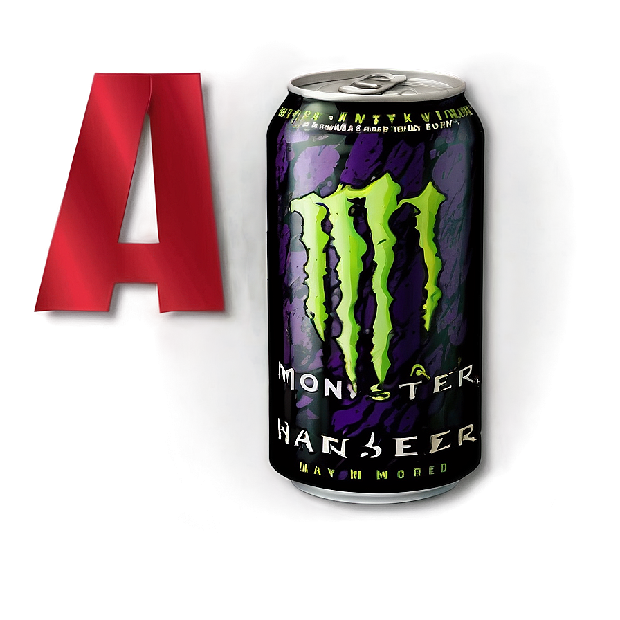 Monster Energy Drink Vintage Advertisement Png Uim PNG Image