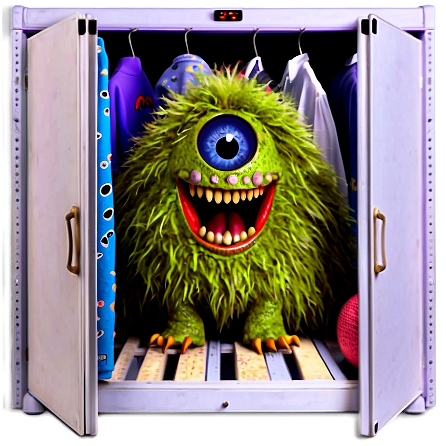 Monster Hiding In Closet Png 05232024 PNG Image