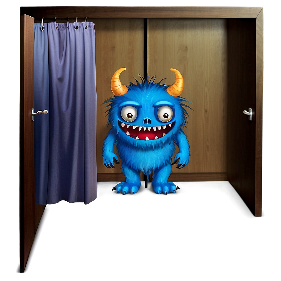 Monster Hiding In Closet Png Osa PNG Image