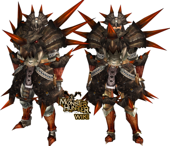 Monster Hunter Armored Character PNG Image