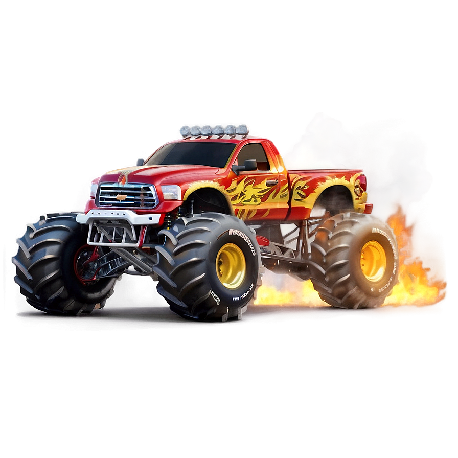 Monster Truck Wildfire Png Kpw15 PNG Image