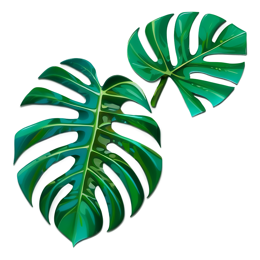 Monstera Leaf Mosaic Png 05232024 PNG Image