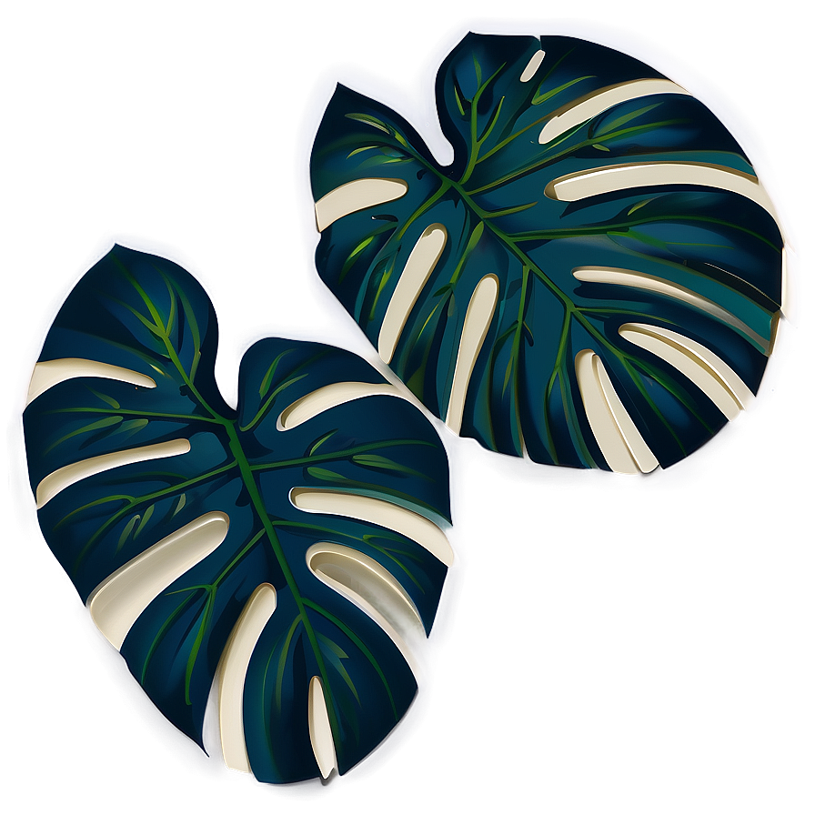 Monstera Leaf Pattern Png Evc15 PNG Image