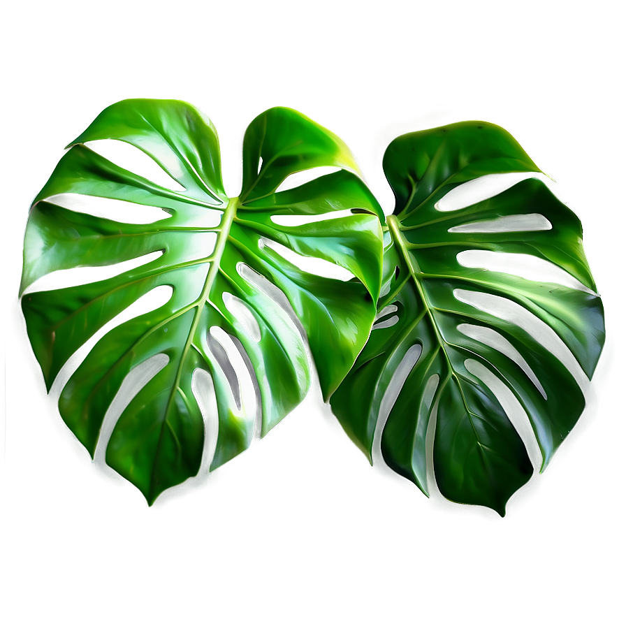 Monstera Leaf Tropical Png Iau PNG Image