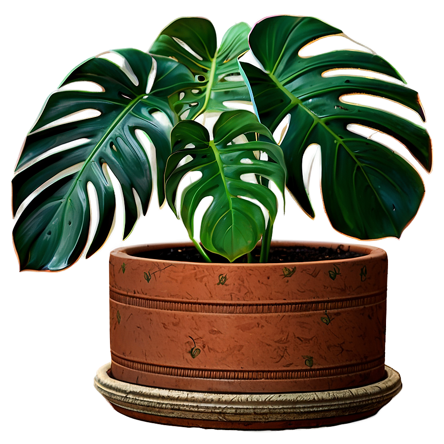 Monstera Plant Pot Png 63 PNG Image