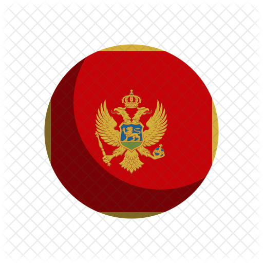 Montenegro Coatof Armson Red Background PNG Image