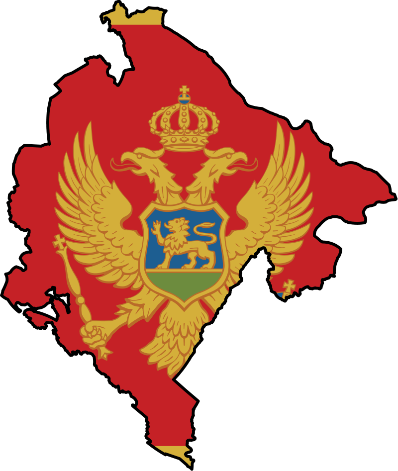 Montenegro Mapwith Coatof Arms PNG Image