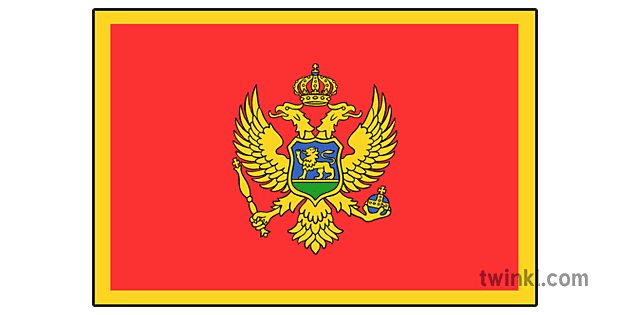 Montenegro National Flag PNG Image