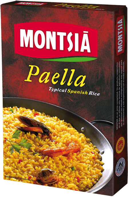 Montsia Paella Typical Spanish Rice Packaging PNG Image