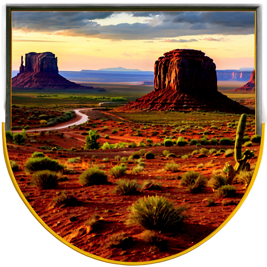 Monument Valley Utah Sunset Png Bul PNG Image