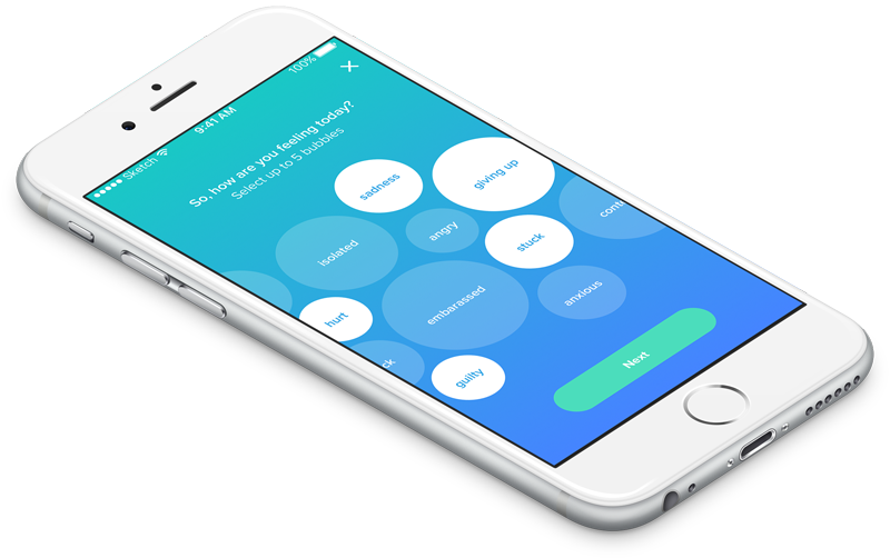 Mood Tracking App Interface PNG Image