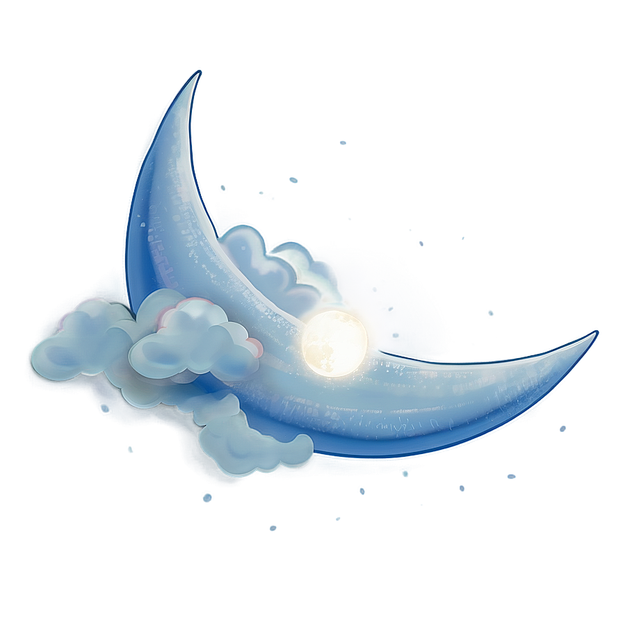 Moon And Clouds Transparent Png Jde26 PNG Image