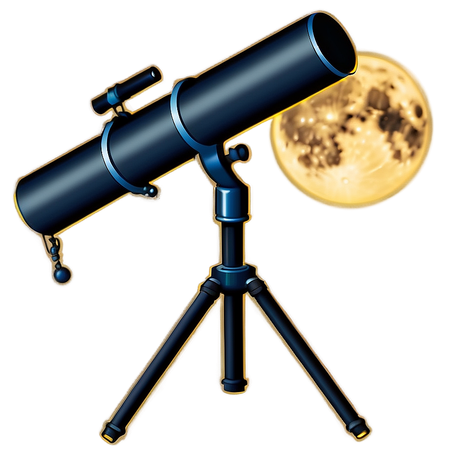 Moon And Telescope Transparent Png Rtj PNG Image